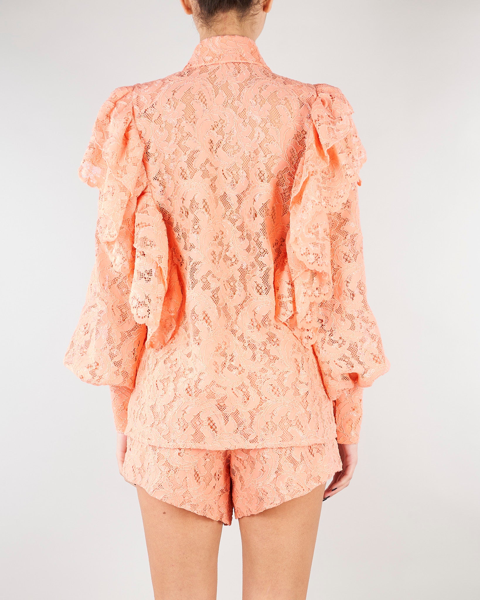 Camicia Pesca in pizzo con rouches ACT16113CA606 144 ACTUALEE 