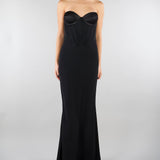 Abito lungo Nero a bustier ACTAB01AB4132 99 ACTUALEE 