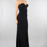 Abito lungo Nero a bustier ACTAB01AB4132 99 ACTUALEE 