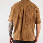 Camicia Tabacco con rotture HTEM220602 916 ACUPUNCTURE 