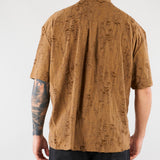 Camicia Tabacco con rotture HTEM220602 916 ACUPUNCTURE 