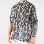 Camicia Nero-Bianco a fantasia HTEM220802 124 ACUPUNCTURE 