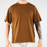 T-shirt Boxy Tabacco con logo e maxi stampa sul retro HTEM321202 917 ACUPUNCTURE 