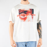 T-shirt Boxy Bianco con stampa HTEM321402 214 ACUPUNCTURE 