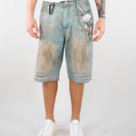 Bermuda stampati in Denim HTEM822002 315 ACUPUNCTURE 