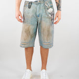 Bermuda stampati in Denim HTEM822002 315 ACUPUNCTURE 