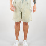 Bermuda Denim patchwork con logo HTEM822702 315 ACUPUNCTURE 