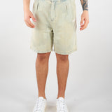 Bermuda Denim patchwork con logo HTEM822702 315 ACUPUNCTURE 