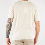 Maglia Beige in puro lino e cotone B9AB0030 417 AMARANTO 