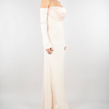 Abito Crema in satin AT120 3 ATELIER LEGORA 