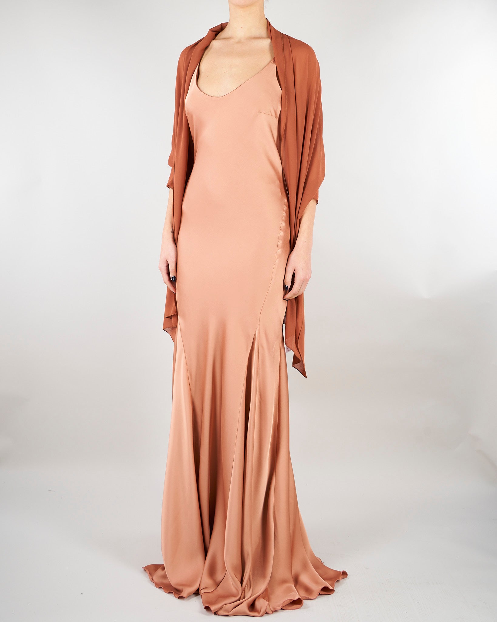 Abito lungo Phard in raso AT131 11 ATELIER LEGORA 