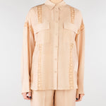 Camicia Beige con pizzo RA6062T486A 61212 BLUGIRL 