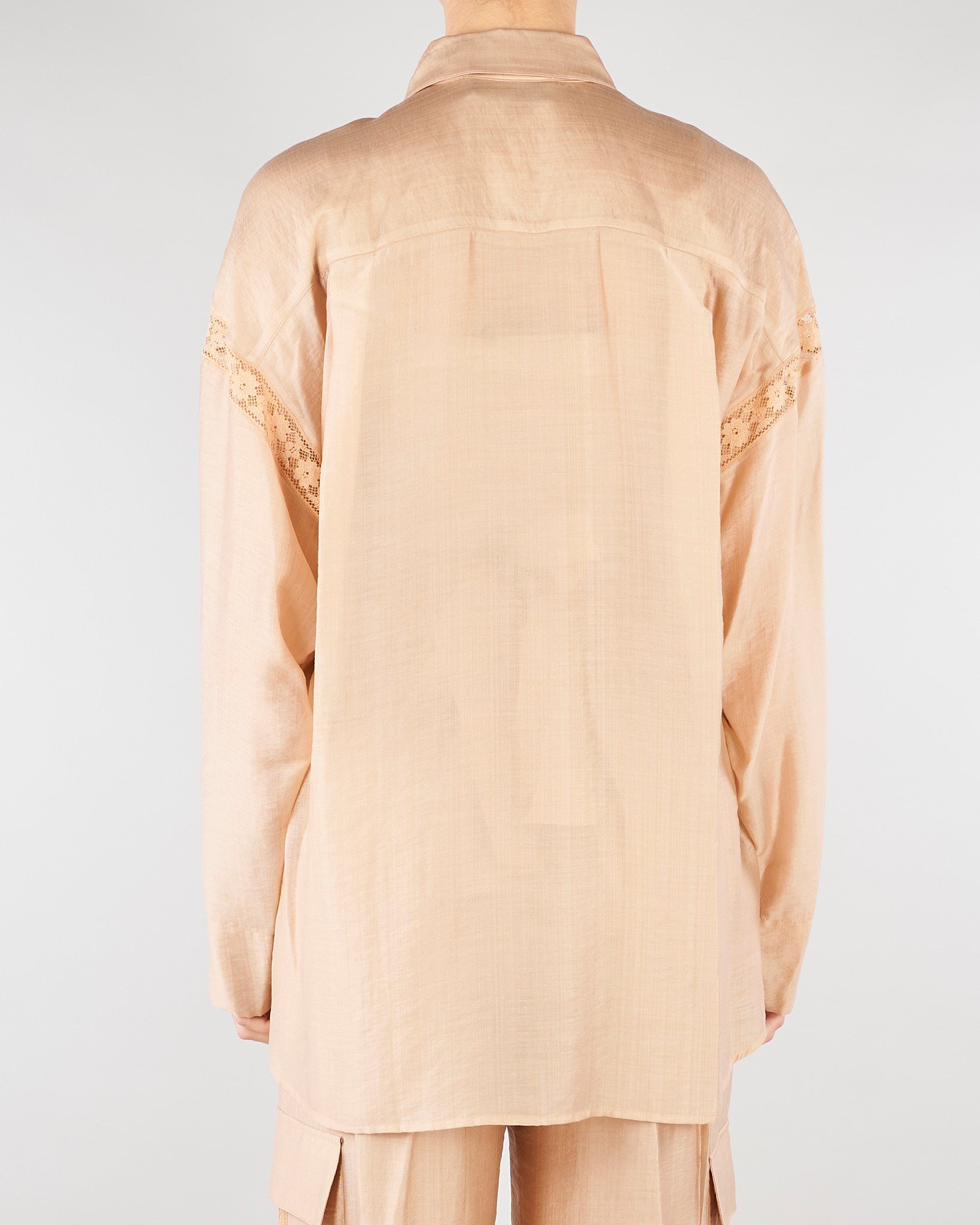 Camicia Beige con pizzo RA6062T486A 61212 BLUGIRL 