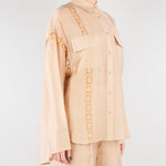 Camicia Beige con pizzo RA6062T486A 61212 BLUGIRL 
