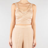 Top Beige con pizzo RA6064T486A 61212 BLUGIRL 