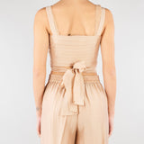 Top Beige con pizzo RA6064T486A 61212 BLUGIRL 