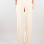 Pantaloni Crema wide leg in misto lino RA6094T8823 21406 BLUGIRL 