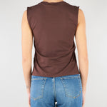 Top Cioccolato in jersey con pizzo RA6152J5003 90913 BLUGIRL 
