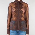 Camicia Cioccolato in pizzo RA6155J3901 90913 BLUGIRL 