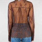 Camicia Cioccolato in pizzo RA6155J3901 90913 BLUGIRL 