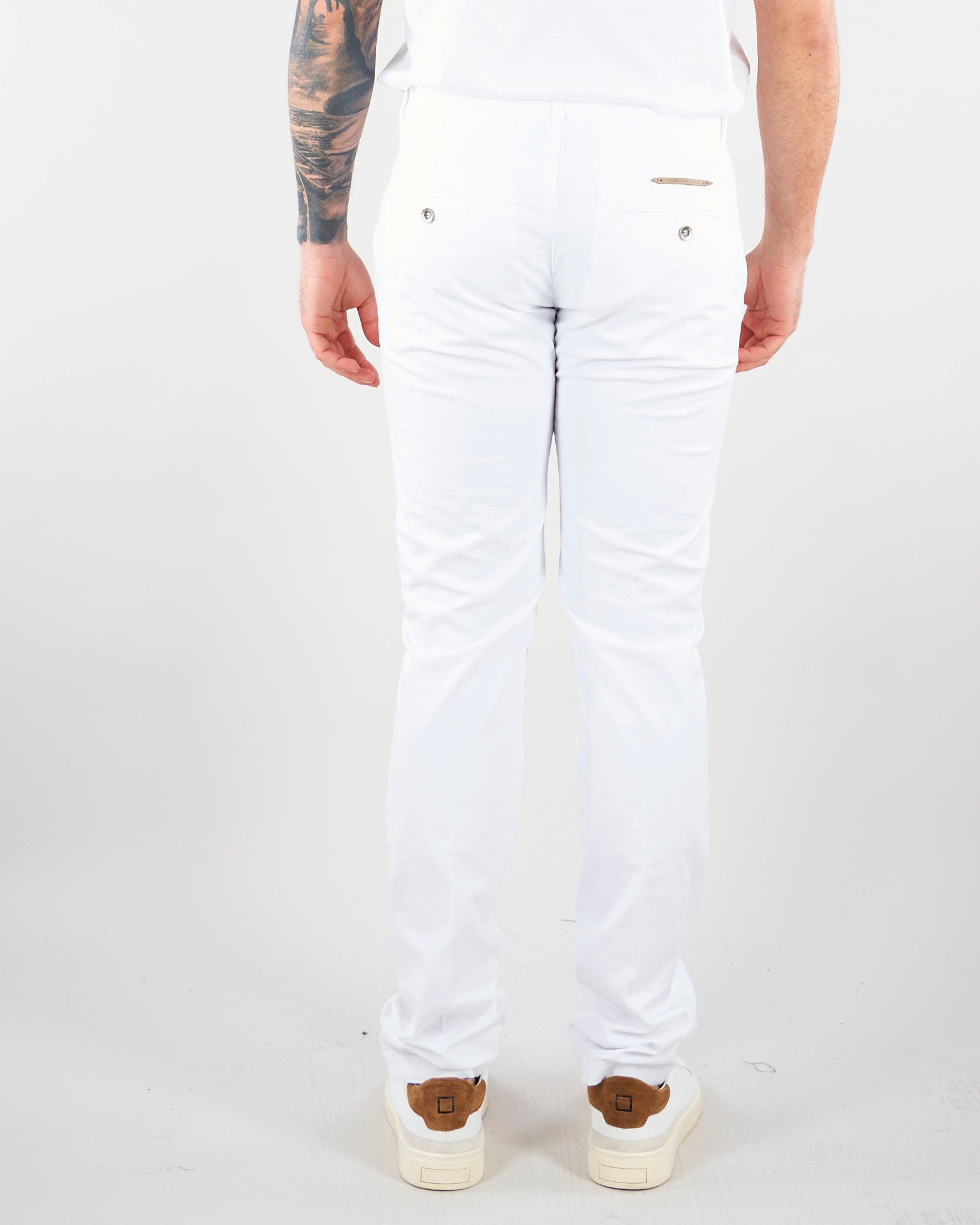 Pantalone Bianco in cotone con tasche america CHINOSREY17T246 1 CAMOUFLAGE 