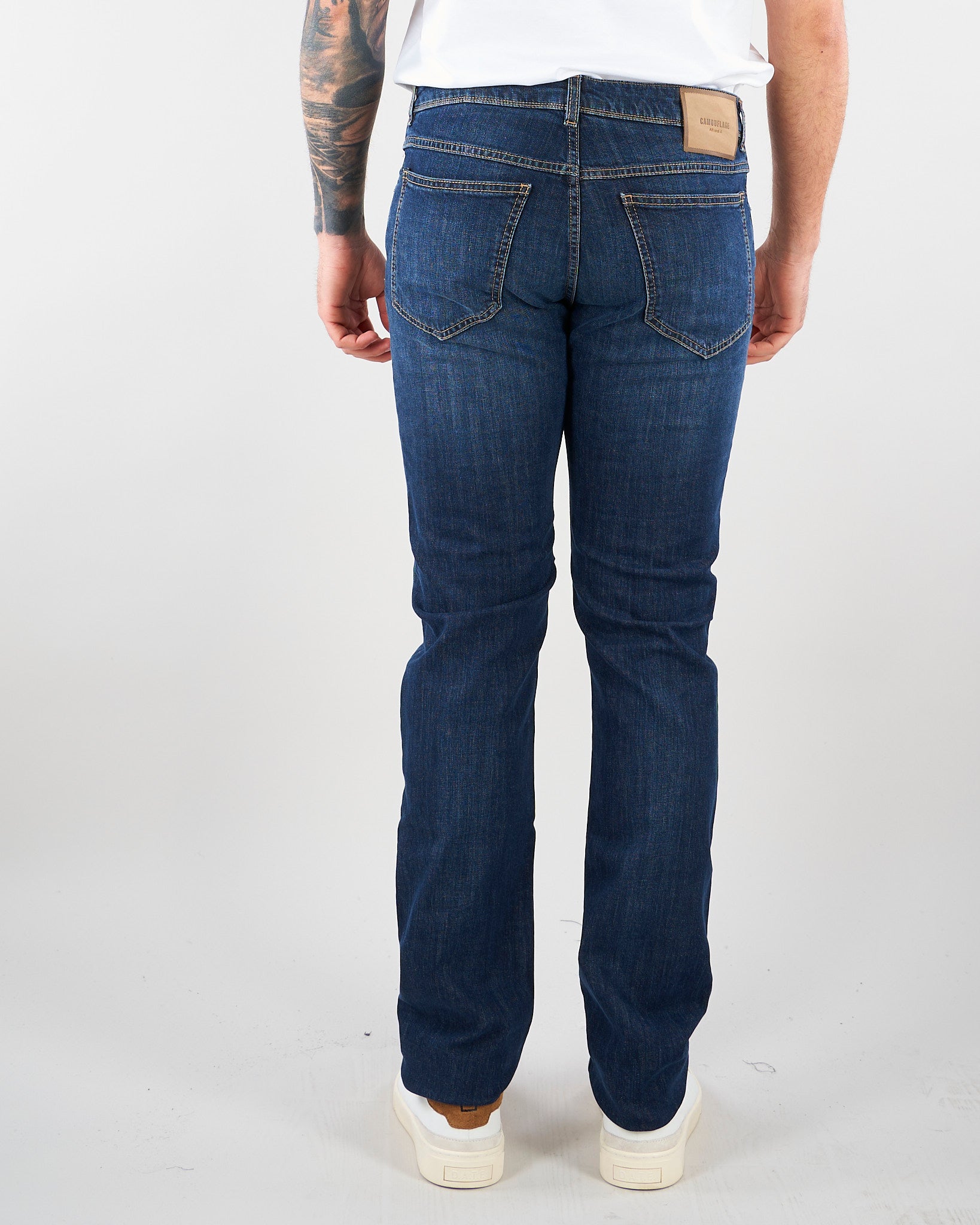 Jeans in Denim lavaggio scuro JOHND177C091 752 CAMOUFLAGE 