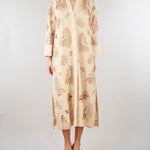 Abito Beige in cotone con ricami D3429760 91 CLIPS 