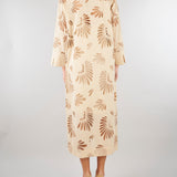 Abito Beige in cotone con ricami D3429760 91 CLIPS 