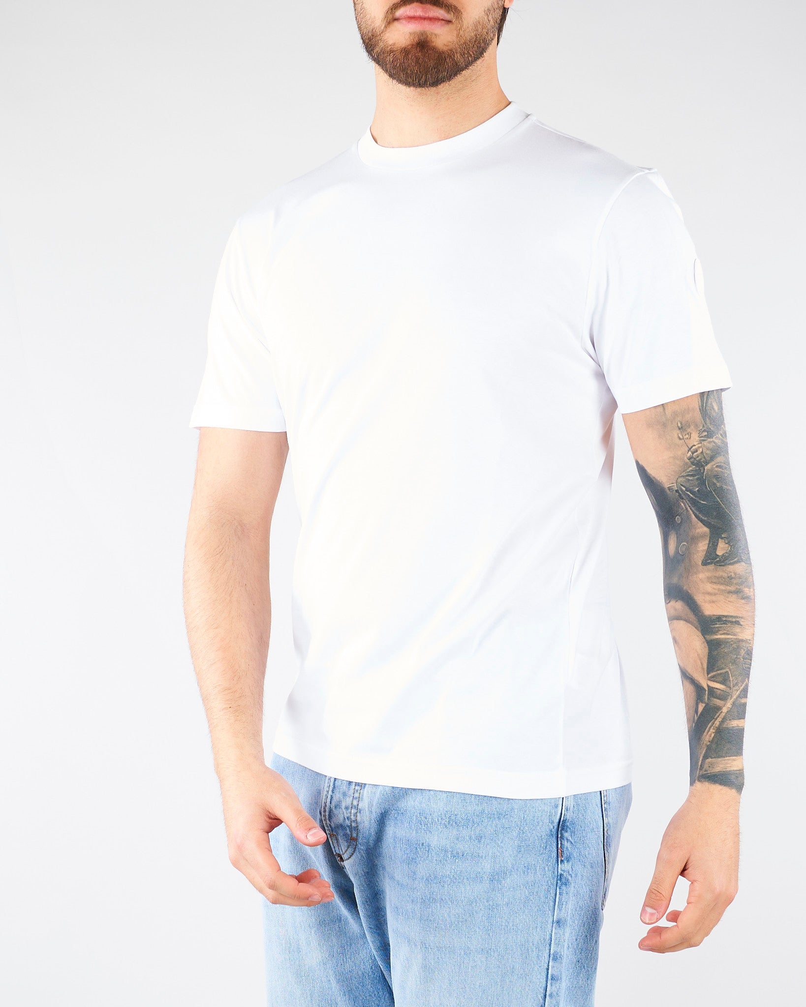 T-shirt Bianco con logo 75296SH 01 COLMAR 