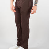 Pantalone Marrone in pura lana vergine e seta 2745792718487 30 CORNELIANI 