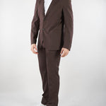 Pantalone Marrone in pura lana vergine e seta 2745792718487 30 CORNELIANI 