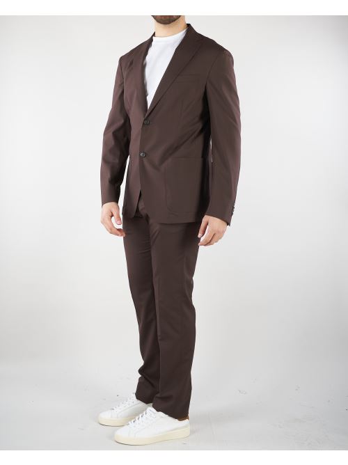 Pantalone Marrone in pura lana vergine e seta 2745792718487 30 CORNELIANI 