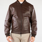 Giubbotto Moro in vera pelle reversibilie 27L5W32720175 30 CORNELIANI 