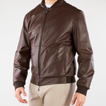 Giubbotto Moro in vera pelle reversibilie 27L5W32720175 30 CORNELIANI 