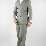 Abito Verde gessato doppiopetto 27NZ112767270 50 CORNELIANI 