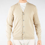 Cardigan Beige in puro cotone DK17002 30 DIKTAT 