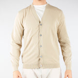 Cardigan Beige in puro cotone DK17002 30 DIKTAT 