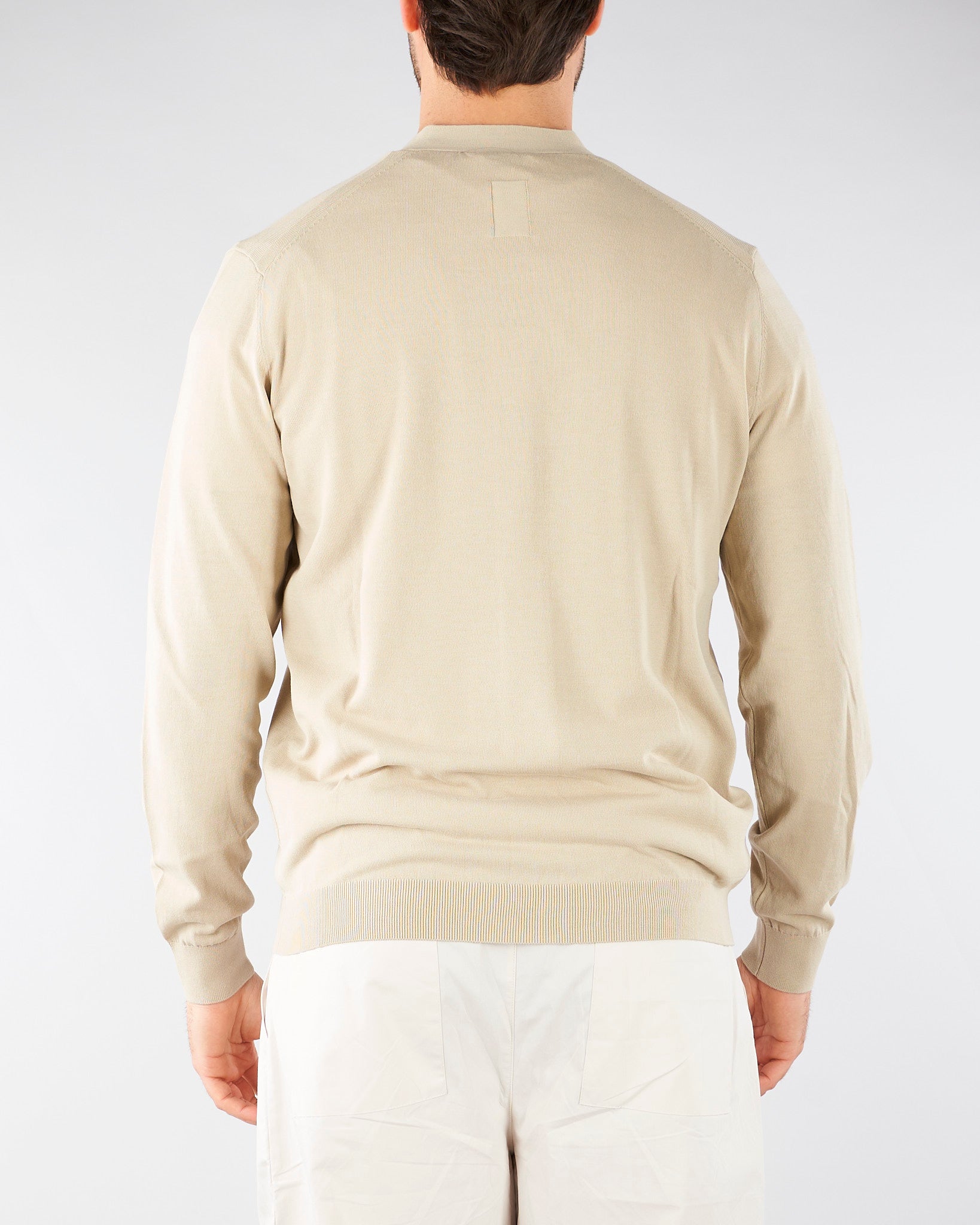 Cardigan Beige in puro cotone DK17002 30 DIKTAT 
