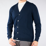 Cardigan Blu in puro cotone DK17002 89 DIKTAT 