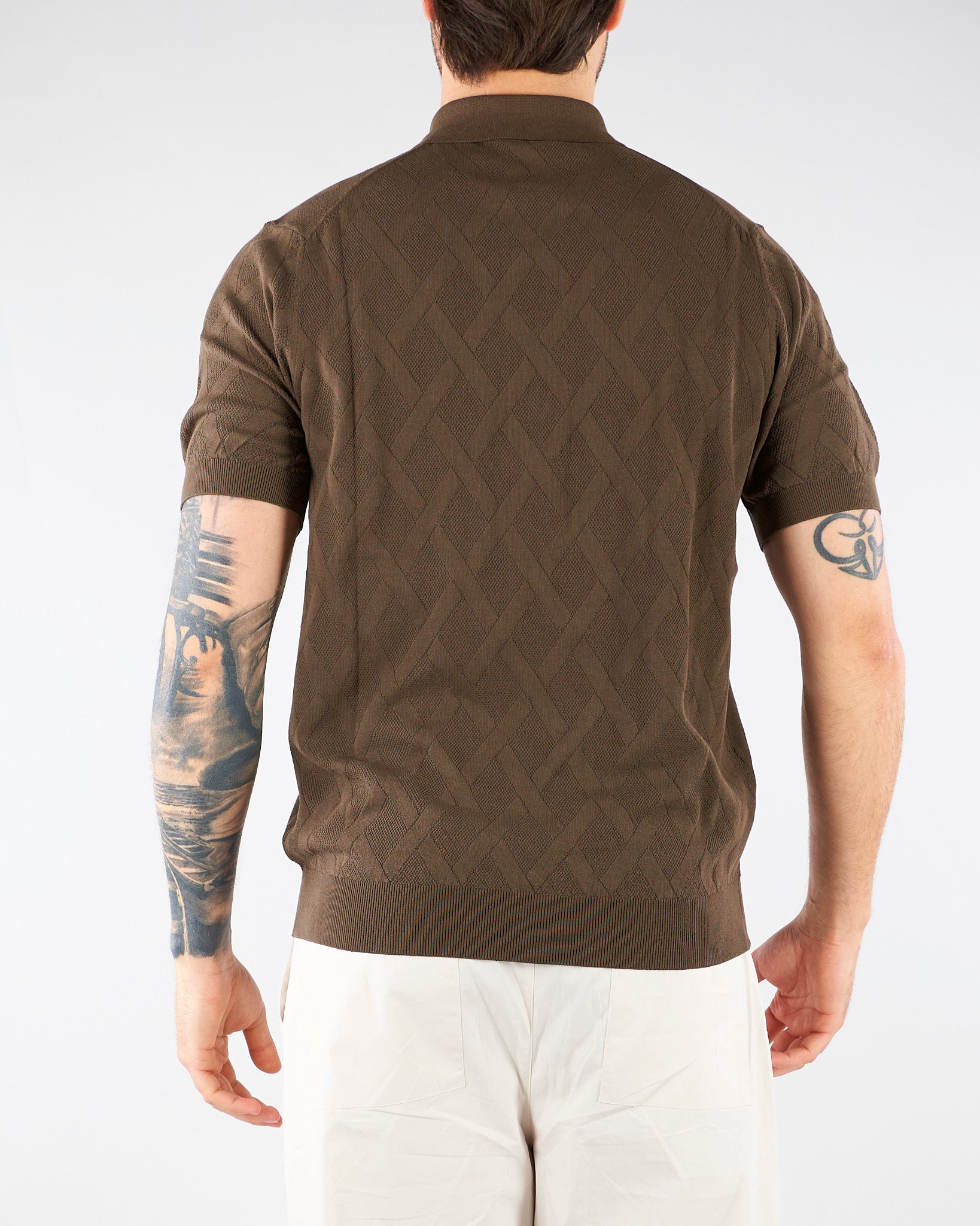 Maglia polo jacquard Moro DK17019B 85 DIKTAT 