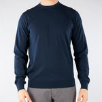 Maglia Blu in puro cotone Ultrafine DK17035 89 DIKTAT 