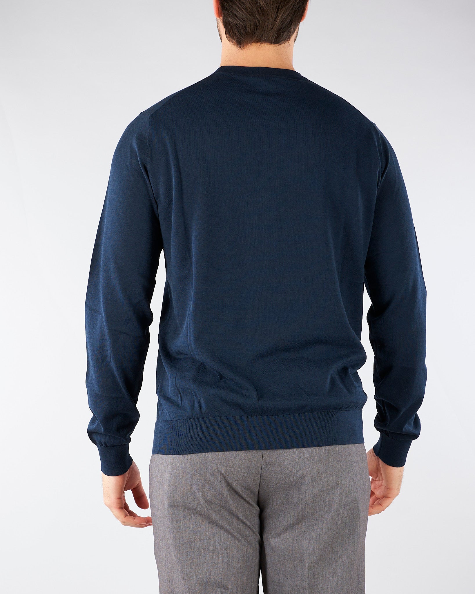 Maglia Blu in puro cotone Ultrafine DK17035 89 DIKTAT 