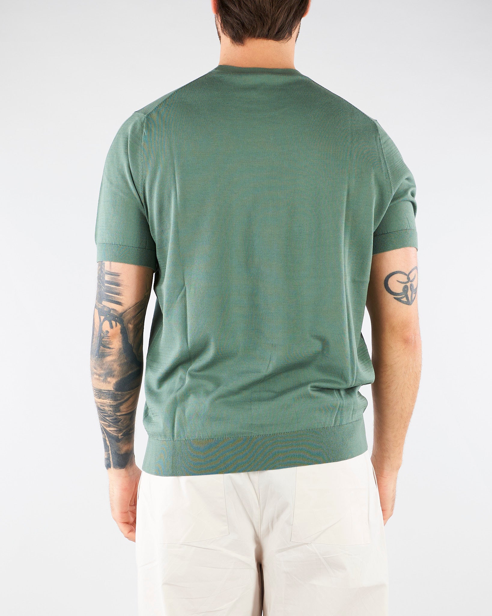 Maglia Verde in cotone ultrafine DK17036 35 DIKTAT 