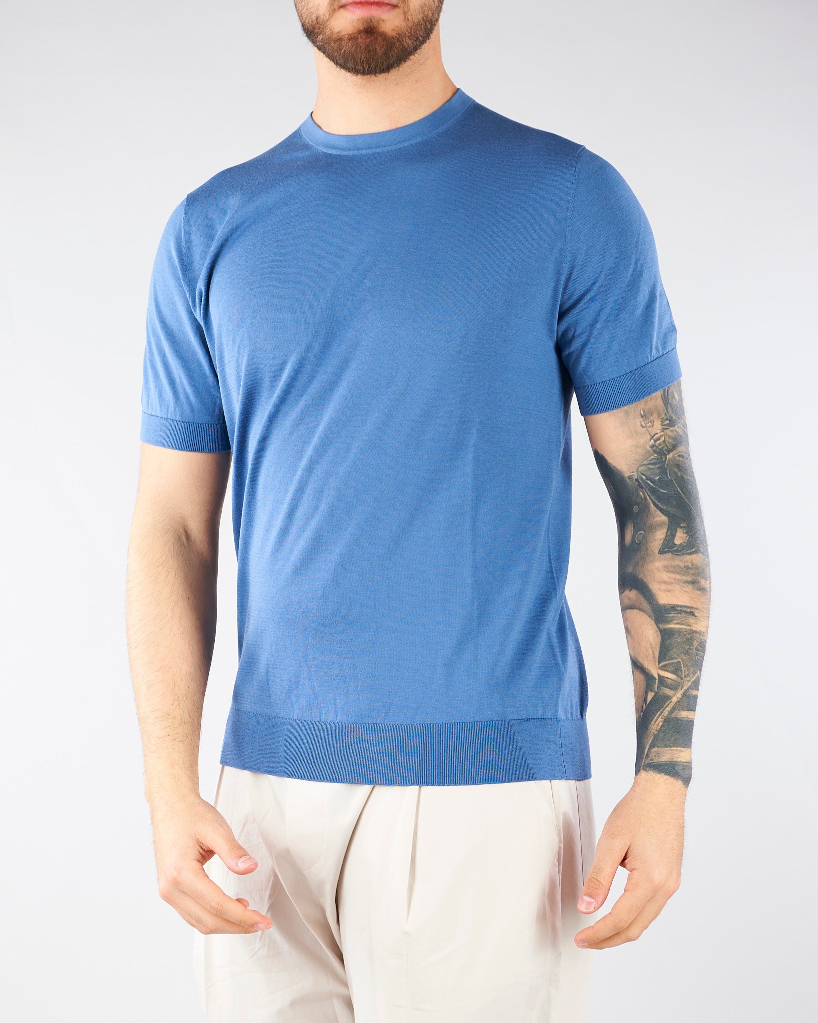 Maglia Indaco in cotone ultrafine DK17036 45 DIKTAT 