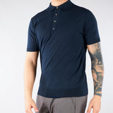 Maglia a polo Blu in puro cotone DK17041 89 DIKTAT 