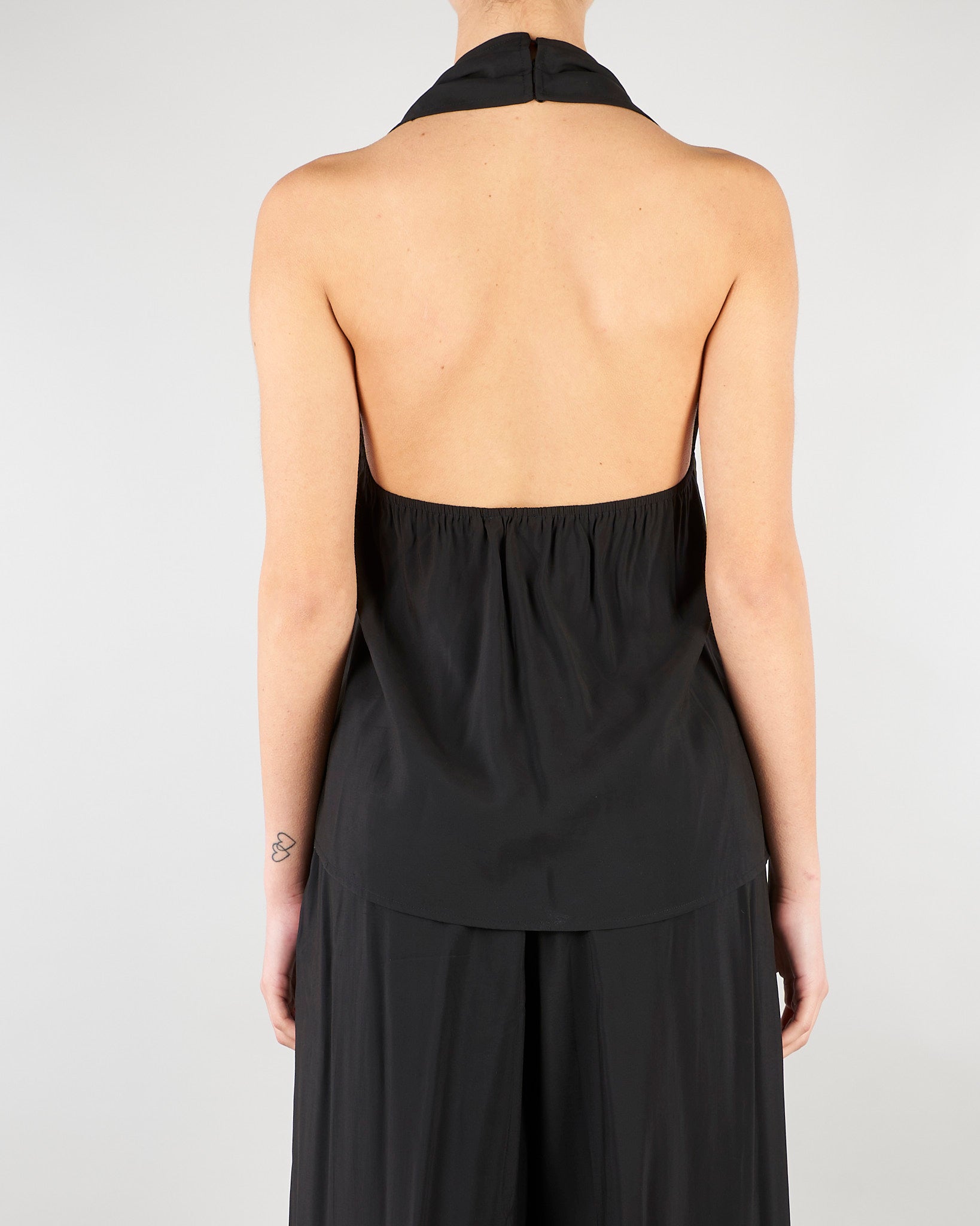 Top Nero con volant SS260020 99 ELEH 