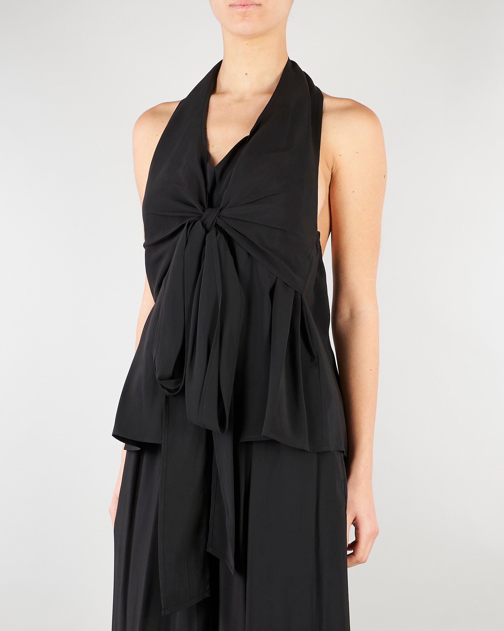 Top Nero con volant SS260020 99 ELEH 