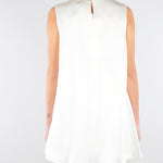 Top Bianco in satin con fondo asimmetrico SS260045 1 ELEH 