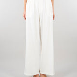 Pantalone Bianco wide leg con elastico SS260084 1 ELEH 