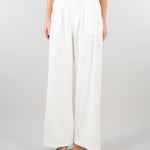 Pantalone Bianco wide leg con elastico SS260084 1 ELEH 